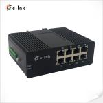 8 Port Gigabit Industrial Ethernet Media Converter Switch IEEE802.3 / 802.3u /