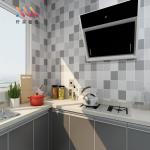 Modern Style Peel and Stick Kitchen Backsplash Wallpaper Fireproof PVC Vinyl