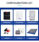 Hot sale photovoltaic pv complete inverter hybrid set 5kw power energy storage