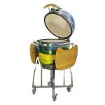 21 Inch Hand Painted Ceramic Grill BBQ European And American Smoked Barbecue