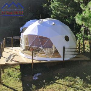 China Custom Geodesic Dome Greenhouse Tent Outdoor Fireproof Steel Frame factory