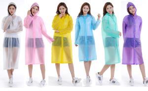 China CE / ISO9001 Approved Plastic Rain Poncho , Disposable Waterproof Lab Coat factory