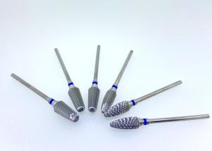 China Straight Edge Dental Diamond Burs Sharp Tungsten Carbide Grinder For Crown factory