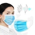 3 Ply Antibacterial Face Mask Non Woven Disposable Gas Mask For Health