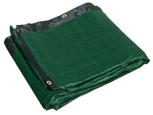 China Brass Grommets Privacy Windscreen Fabric , 95% Blockage Privacy Black Fence Screen factory