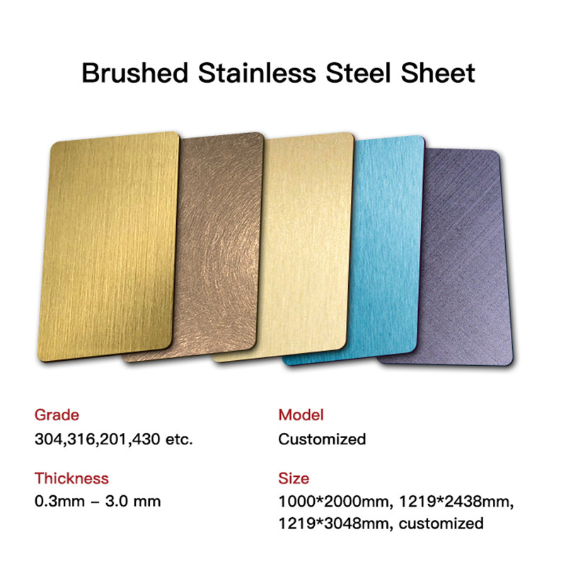 430 443 Stainless Steel Sheet Brushed Finish For Kitchen Equipment