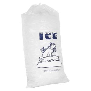 China Disposable 12X 22 inch 1.6mil Plastic Ice Bags Gravnre Printing factory
