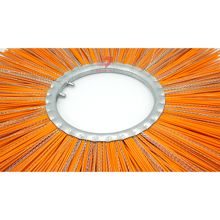 PP Steel Mixed Disc Wafer Road Sweeper Brush Wear Resistance For CAT