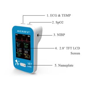 China Veterinary Monitor AM6200 145*85*37mm ≤20W Power Consumption factory