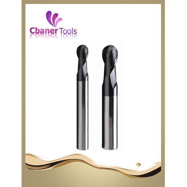 China Super Quality HRC45 tungsten carbide 2Flutes ball nose end mills factory