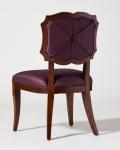 Mahogany wood fabric upholstery leisure chair/wooden dining chair/desk chair