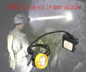China KL5LM led mining safety helmet lamp 6.5Ah rechargeable battery low power indication factory