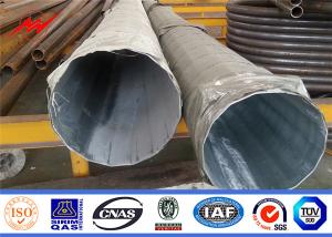 China Q235B Q345B Steel Electric Transmission Steel Power Poles With Cross Arm factory
