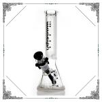 Sandblasted Glass Beaker Bong 10 Inch Glass Smoking Pipes Mix Color