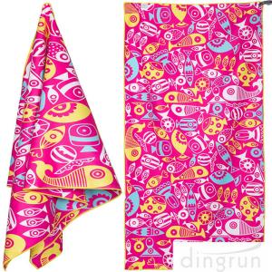 China Quick Dry Super Absorbent Lightweight Microfiber Beach Towels For Travel factory