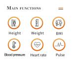 Blood Pressure BMI Monitoring Machine Intelligent Measurement Scale 240V