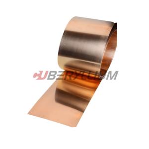 China CuBe2 C17200 Copper Beryllium Bronze Sheet Tape 0.05mmx150mm For Microswitch factory