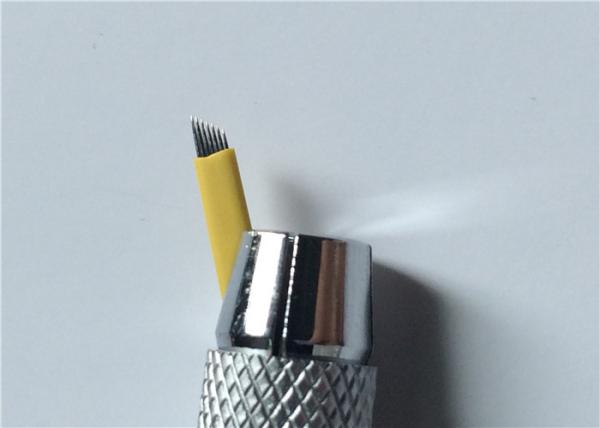 0.25mm 7 Pins Eyebrow 3D Microblading Needles Stainless Steel For Permanent