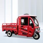 1500w 72V 45A Red Closed Body Electric Cargo Tricycle for Adult Maximum Speed 50
