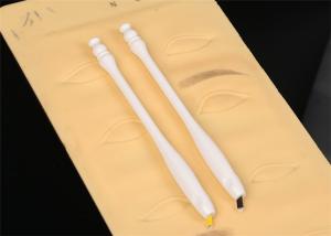 China Safety Semi Permanent Makeup Manual Pen With #18u Blade White factory