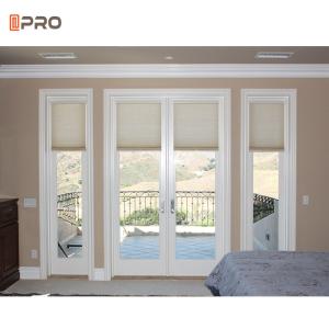 China 4 Panel Double Glazed Aluminum Tempered Glass Sliding Doors For Balcony Entrance factory