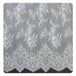 Eco friendly Dyeing Fabric , Flora Bridal Chantilly Nylon Lace With Nylon