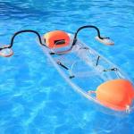 Durable Clear Plastic Kayak Fishing 1 Person Lake Canoe Jet With Pedals And Seat