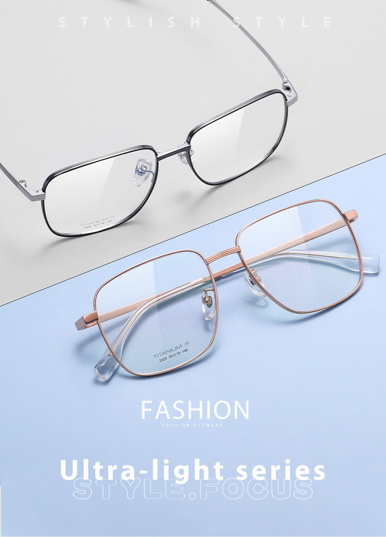 Optical Pure Titanium Eyewear Frames Skin Friendly with Removable Screws