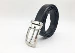 Men / Women Smooth Leather Dress Belt Zinc Alloy Pin Buckle 1-1/8”( 28mm ) Wide