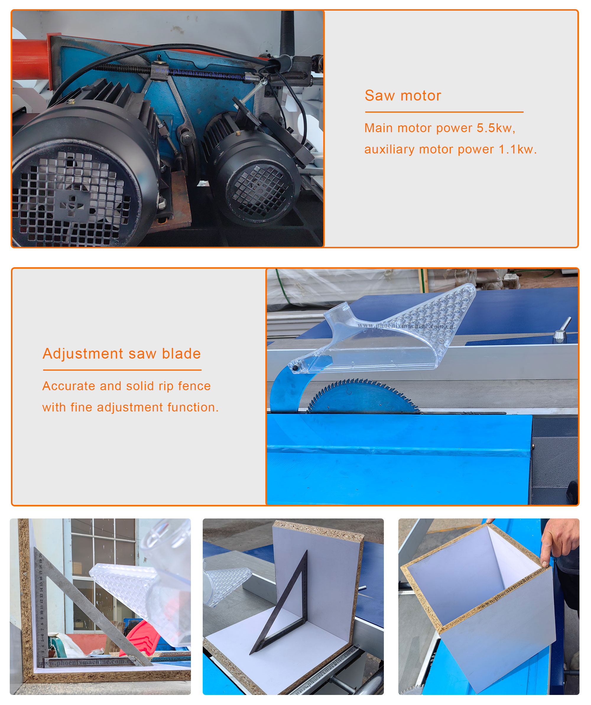 High Accuracy Sliding Table Panel Saw For Woodworking Furniture MJ3200 3250*3150*900mm Size