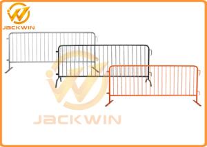 China Hot - Dipped Galvanised Flat Feet Traffic Metal Crowd Control Pedestrian Barrier factory