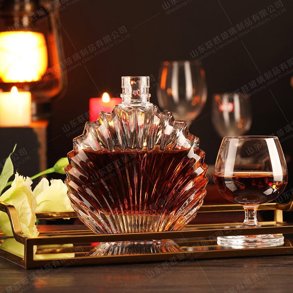 OEM ODM 500Ml Clear Glass Bottle For Fruit Wine And Liquor Spirits