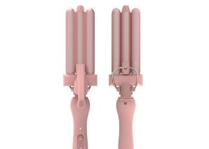 China Triple Barrel Mini Travel Curling Iron With 360 Swivel Power Cord factory