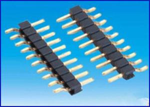 China Pitch2.54mm 1*10P HeaderConnector DIP Black Brass material factory