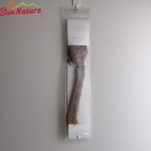 China 11 X 52cm Packaging Boxes For Hair Extensions Hanger Button Plastic Bags factory