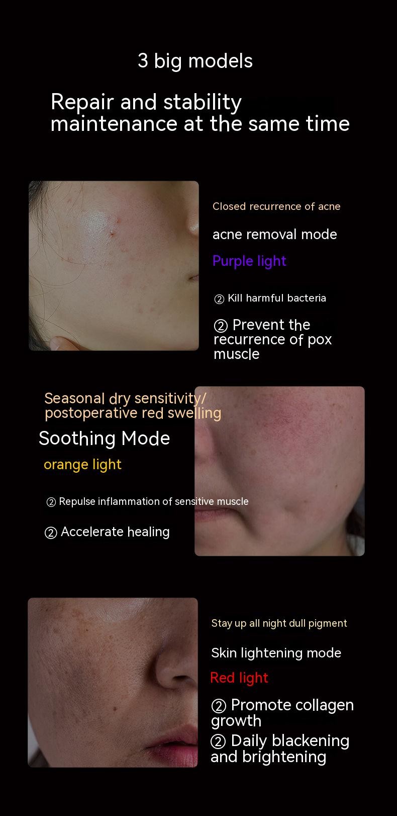 Hight Quality Medical Beauty Led Mask with Led Light Therapy Face Mask Infrared Led Mask Silicone