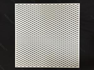 China 600 x 600 Fireproof Acoustic Aluminum Perforated Ceiling Panel for Building Ceiling Wall Decoration factory