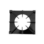 Sinopts 250*250mm Square Right Angle Black Cast Iron Pan Supports