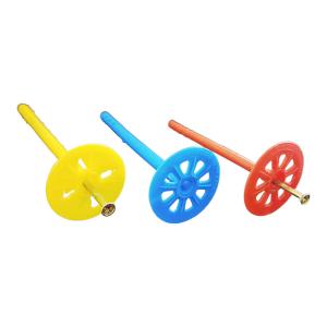 China 60mm Washer Plastic Insulation Anchors 8*95mm With Steel Nail Interior factory