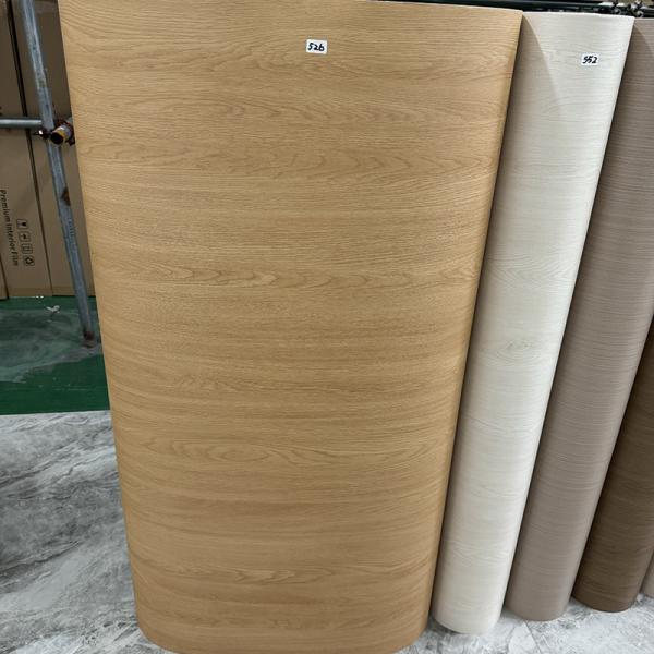 Wood Texture Pvc Self Adhesive Foils Embossed Self Adhesive PVC Film For Office