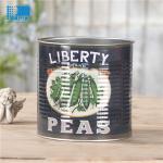 Custom Printed Food Tin Cans Shrink Film Packaging Food Safe Tin