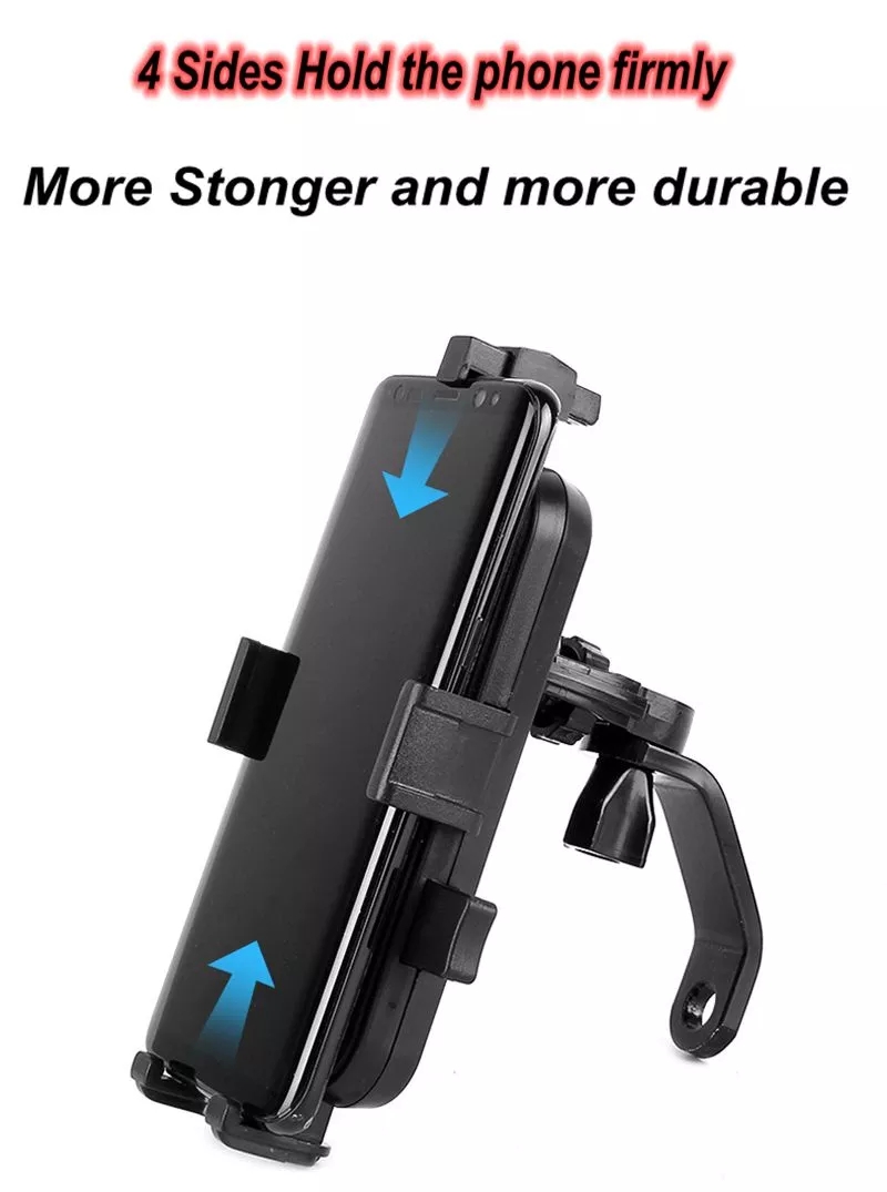 ABS 5V 2.1A Dual Usb Port Motorcycle Phone Holder For Iphone 11