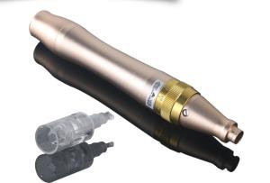 China Simple Golden Dr. Pen Auto Microneedle System For Beauty Makeup factory