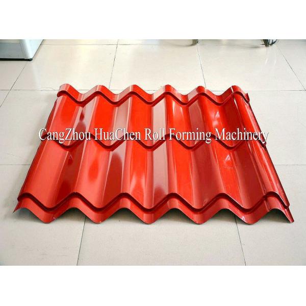 Custom 13 - 22 Forming Station Metal Roof Tile Roll Forming Machine For Color Steel Tile