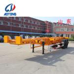 Aotong Tri Axles 40ft Shipping Container Trailer for 45ft Container Transportati