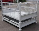 IBC Foldable Pallet Container Stackable Pallet Cage 50 * 50mm Wire Size
