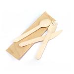 Travel Cutlery Set with Customized Wooden Bamboo Utensils Grade A/AB/B 100/140