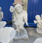 Garden stone angel boy statue marble angel hand carved sculptures,stone carving