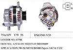 A3TA1191 MD317119 MD350609 Car Alternator For 90-94 Mitsubishi Pajero 3.0i V6