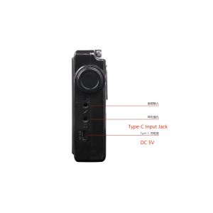 Display Handheld Bluetooth Radio 108MHZ Bluetooth Clock Radio With Folding